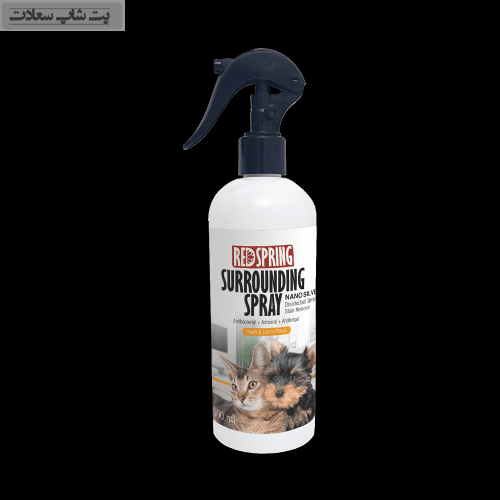 اسپری ضد عفونی کننده محیط رد اسپرینگ با رایحه هلو و لمیو Surrounding spray lavender حجم ۵۰۰ میلی لیتر