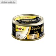 کنسرو غذای گربه جیم‌ کت با طعم مرغ و انبه وزن 70 گرم