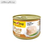 قیمت خرید کنسرو سگ جیم داگ با طعم مرغ وزن ۸۵ گرم