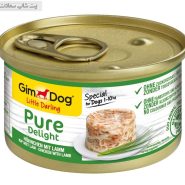 قیمت و خرید کنسرو سگ جیم داگ با طعم مرغ و گوشت بره وزن 150 گرم