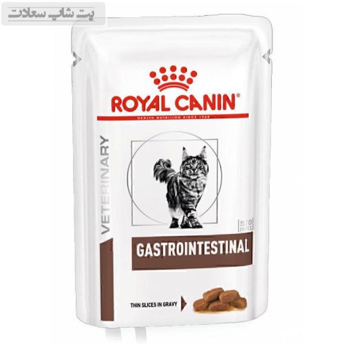 پوچ گربه رویال کنین مدل Gastrointestinal وزن ۸۵ گرم
