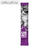 بستنی گربه یو اس پت مدل هیربال طعم مرغ و میوه تازه