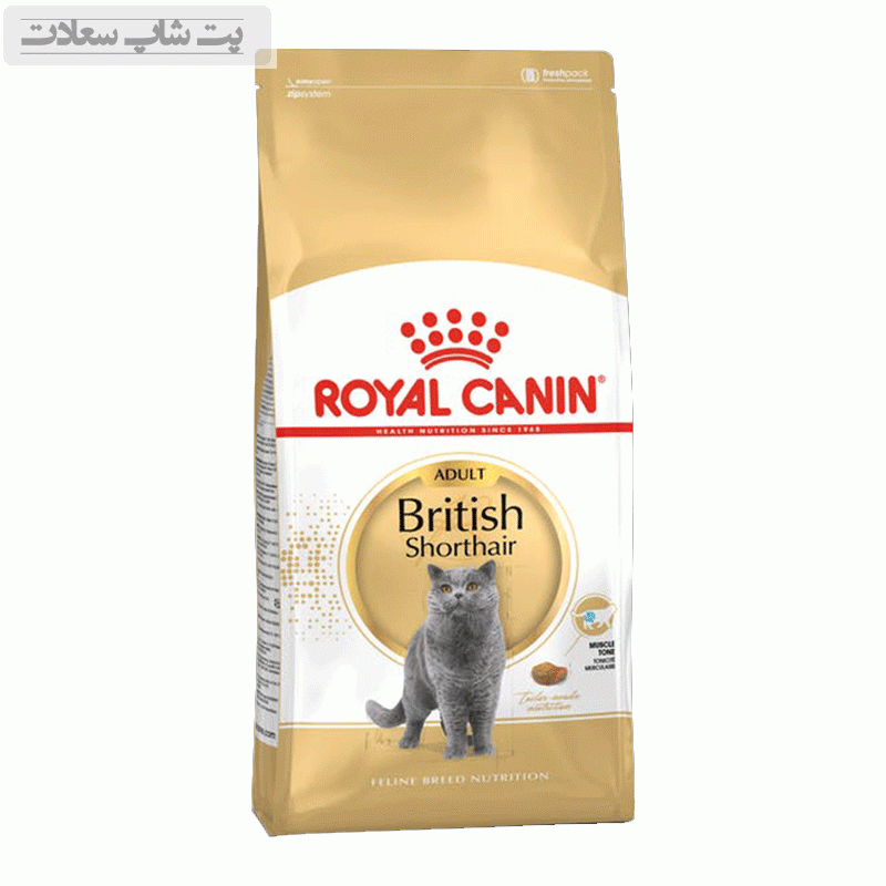 6ac1435609ff4fc1834eafe93d2e05a3 غذای خشک گربه رویال کنین مدل بریتیش ادالت Adult British ShortHair وزن 2 کیلوگرم
