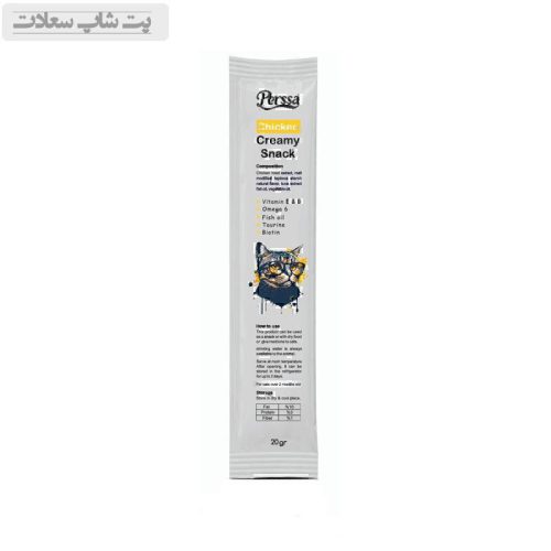 بستنی گربه با طعم مرغ پرسا Perssa Creamy Snack With Chicken وزن 20 گرم