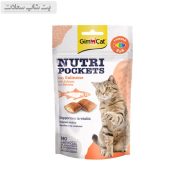 قیمت و خرید اسنک تشویقی گربه جیم کت با طعم سالمون GimCat Nutri Pockets Salmon وزن 60 گرم