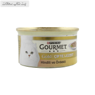 کنسرو غذای گربه گورمت با طعم بوقلمون و اردک Gourmet Gold Turkey & Duck وزن 85 گرم