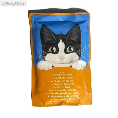 پوچ گربه فلیکس با طعم مرغ در ژله Felix Chicken In Jelly وزن 85 گرم