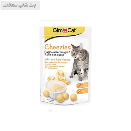 تشویقی گربه جیم کت با طعم پنیر GimCat Chezees Rollies وزن 40 گرم