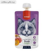 پودینگ گربه ونپی با طعم اردک و کدوحلوایی Wanpy Soup Duck & Pumpkin وزن 90 گرم