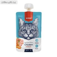 پودینگ گربه ونپی با طعم مرغ و هویج Wanpy Soup Chicken & Carrot وزن 90 گرم