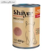 کنسرو غذای گربه با طعم مرغ شایر Shayer Pate With Chicken وزن 400 گرم