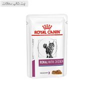 پوچ گربه رنال رویال کنین با طعم مرغ Royal Canin Renal Chicken وزن ۸۵ گرم