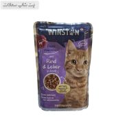 پوچ گربه وینستون با طعم گوشت گاو و جگر Winston Beef & Liver وزن 100 گرم