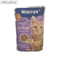 پوچ گربه وینستون با طعم مرغ در سس سبزیجات Winston Chicken In Herbal Sauce وزن 100 گرم