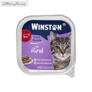 ووم گربه وینستون با طعم گوشت Winston Beef وزن 100 گرم