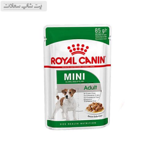 پوچ سگ نژاد کوچک رویال کنین Royal Canin Mini Adult وزن ۸۵ گرم