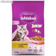 غذای خشک بچه گربه ویسکاس با طعم مرغ Whiskas Adult with Chicken وزن 1.4 کیلوگرم