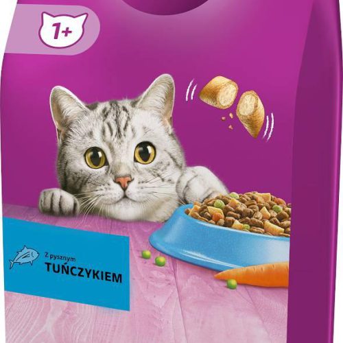 غذای خشک گربه ویسکاس با طعم ماهی تن Whiskas Adult with Fish وزن 1.4 کیلوگرم