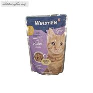 پوچ گربه وینستون با طعم مرغ و تخم مرغ Winston Chicken In Egg Shell وزن 100 گرم