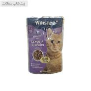 پوچ گربه وینستون با طعم بره و بوقلمون در ژله Winston Lamb & Turkey In Jelly وزن 100 گرم