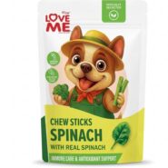 تشویقی سگ لاومی طعم اسفناج Love Me Spinach وزن 60 گرم
