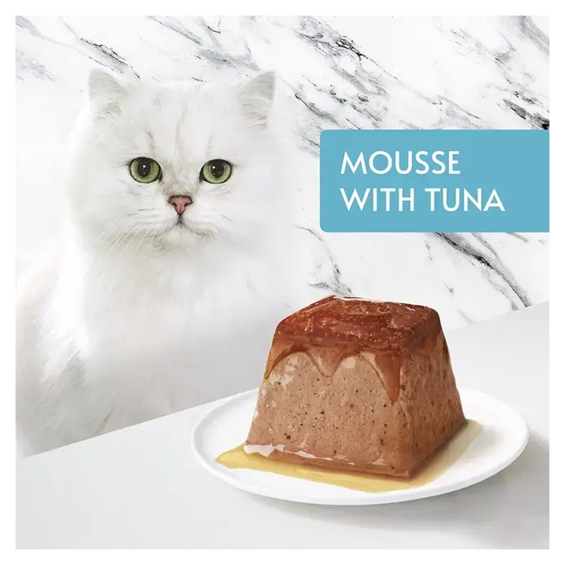 غذای کاسه ای گربه گورمت موس با طعم ماهی تن Gourmet Revelations Mousse بسته 2 عددی - Image 3